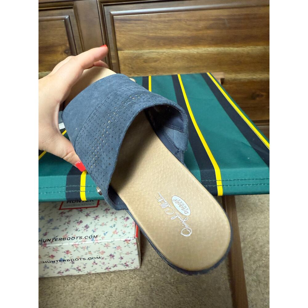 Dr. Scholl’s Original Collection slides shoes sandals platform Comfort Blue 7 - Picture 3 of 9